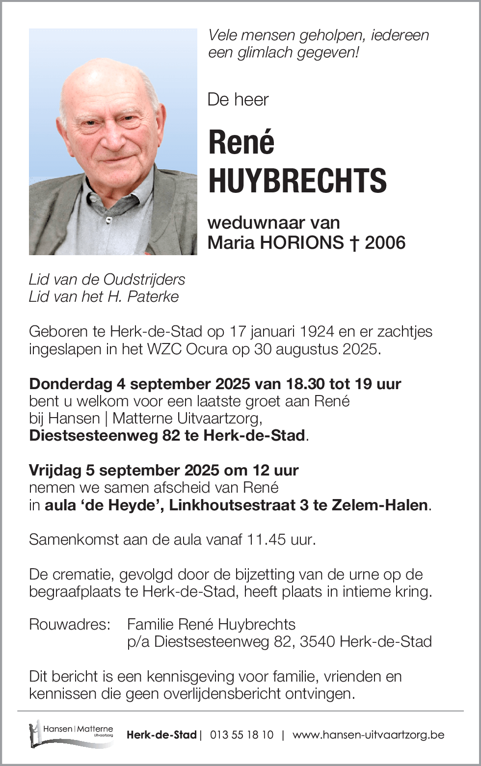 René HUYBRECHTS