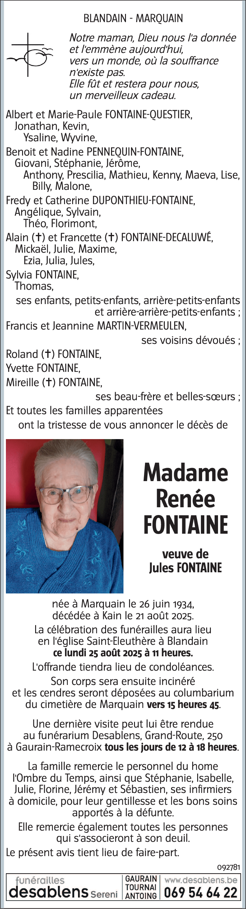 Renée FONTAINE