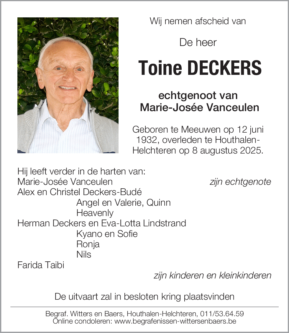 Toine Deckers