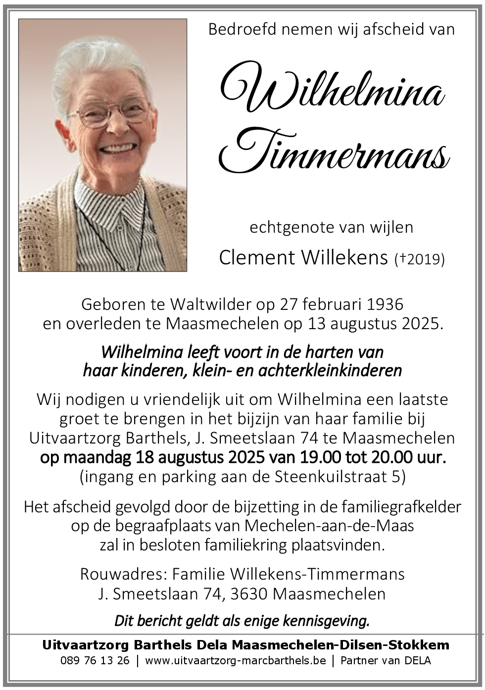 Wilhelmina Timmermans