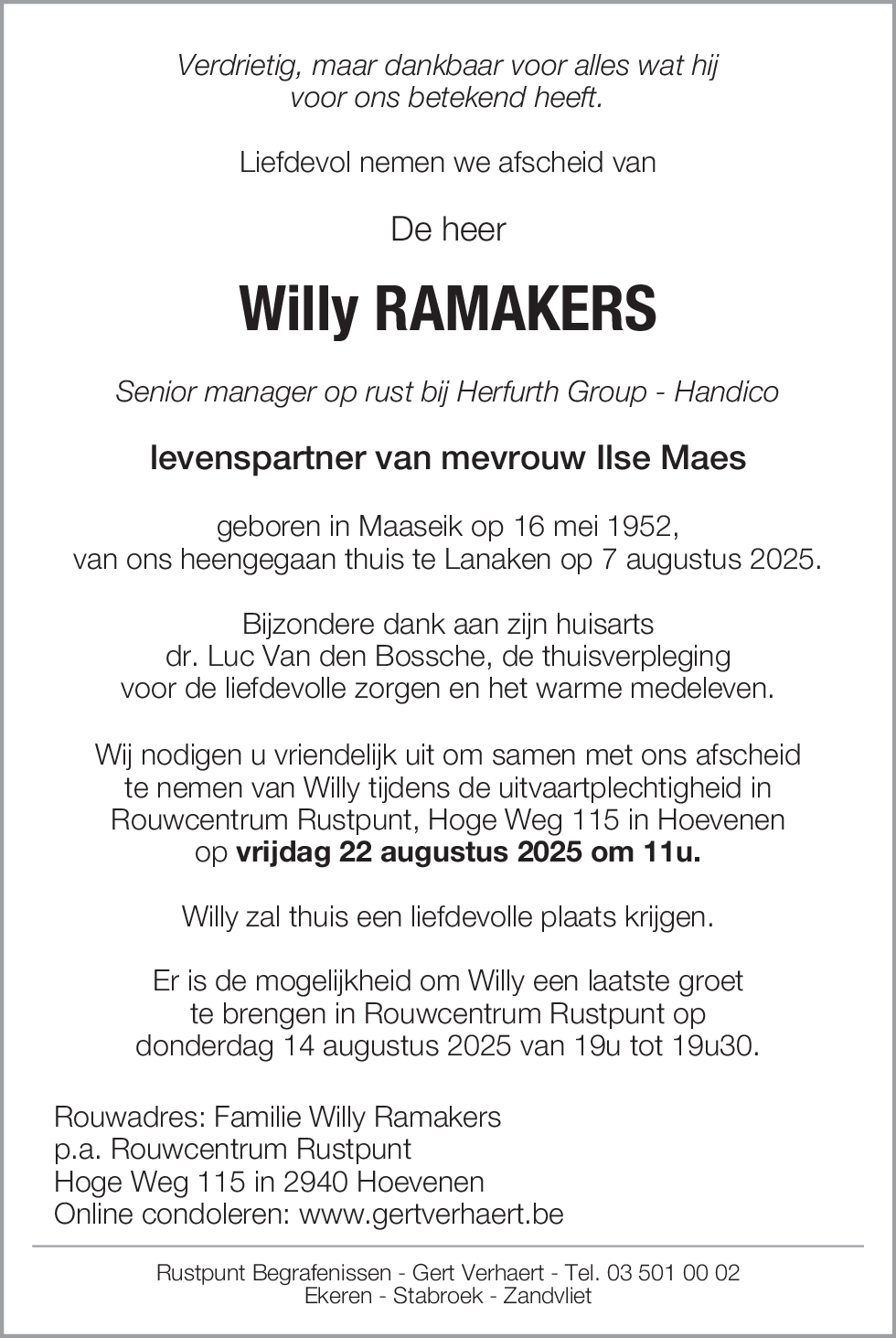Willy Ramakers