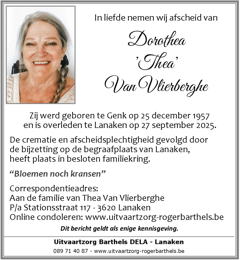Dorothea Van Vlierberghe