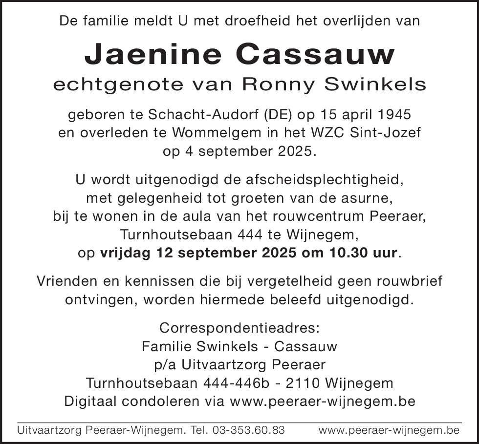 Jaenine Cassauw