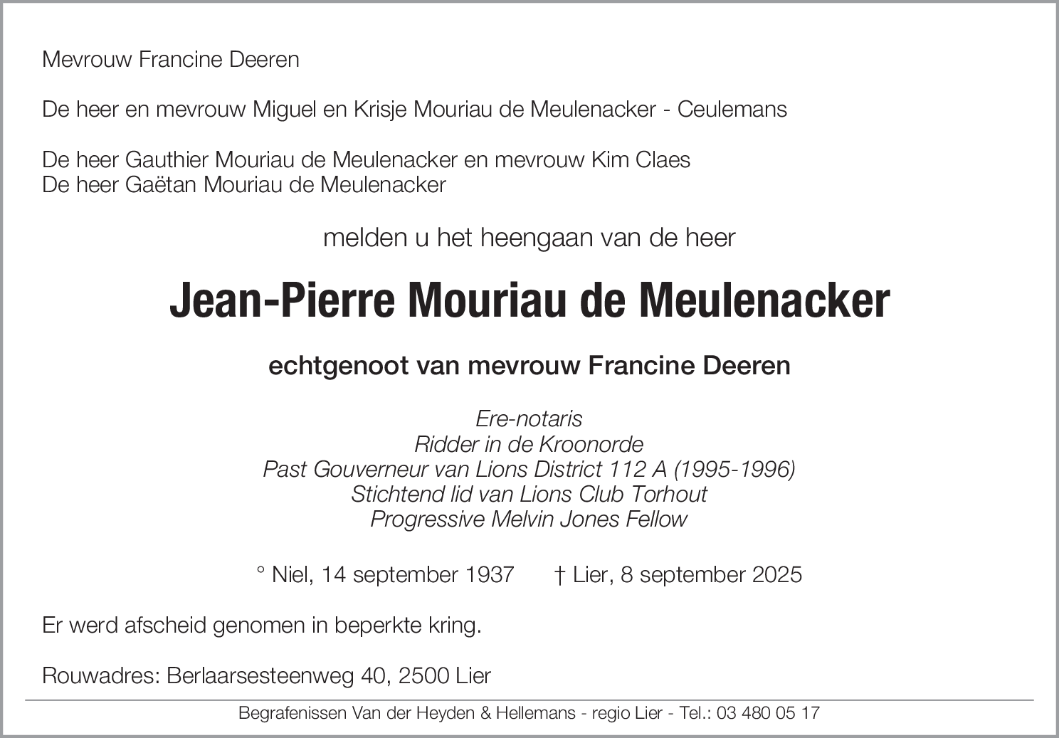 Jean-Pierre Mouriau de Meulenacker