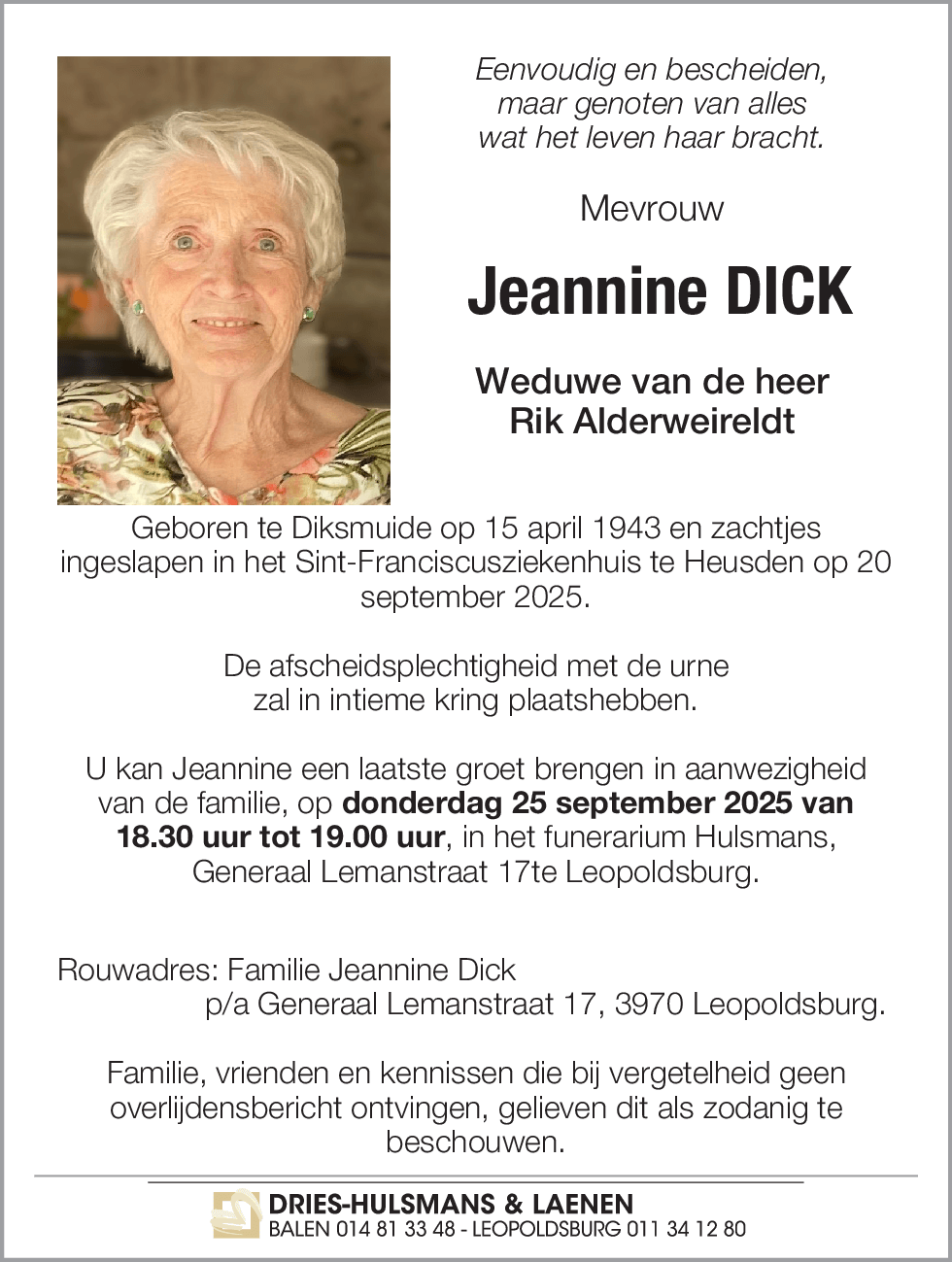 Jeannine Dick