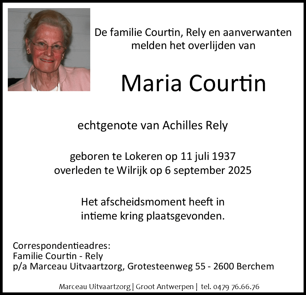 MARIA COURTIN