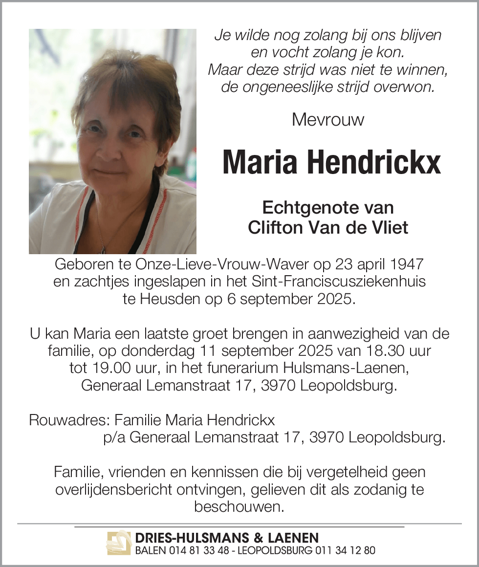 Maria Hendrickx