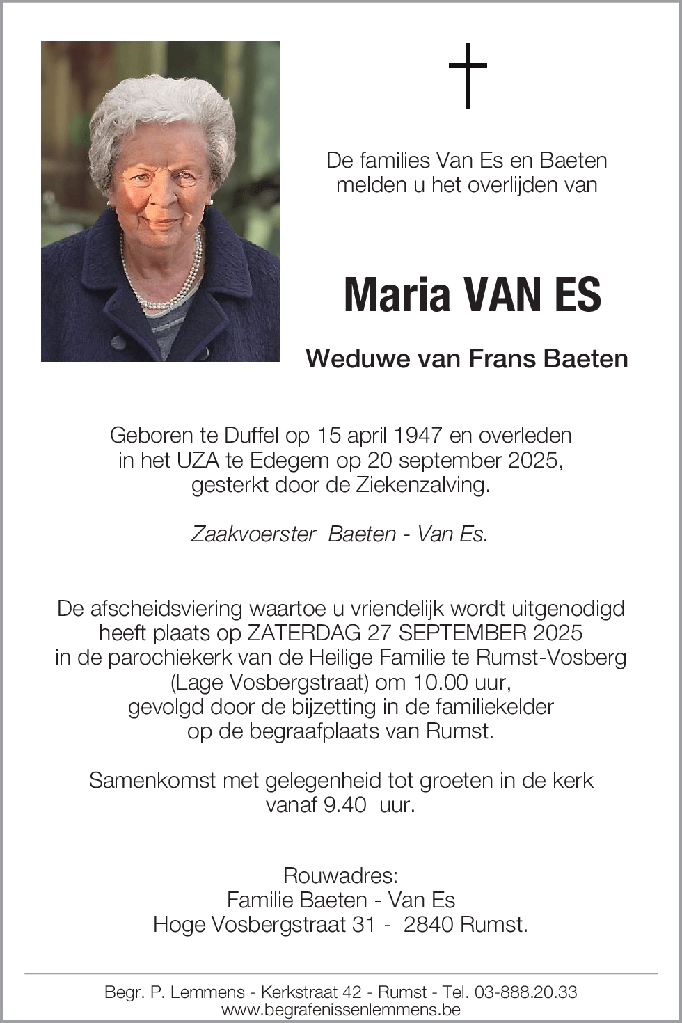 Maria Van Es