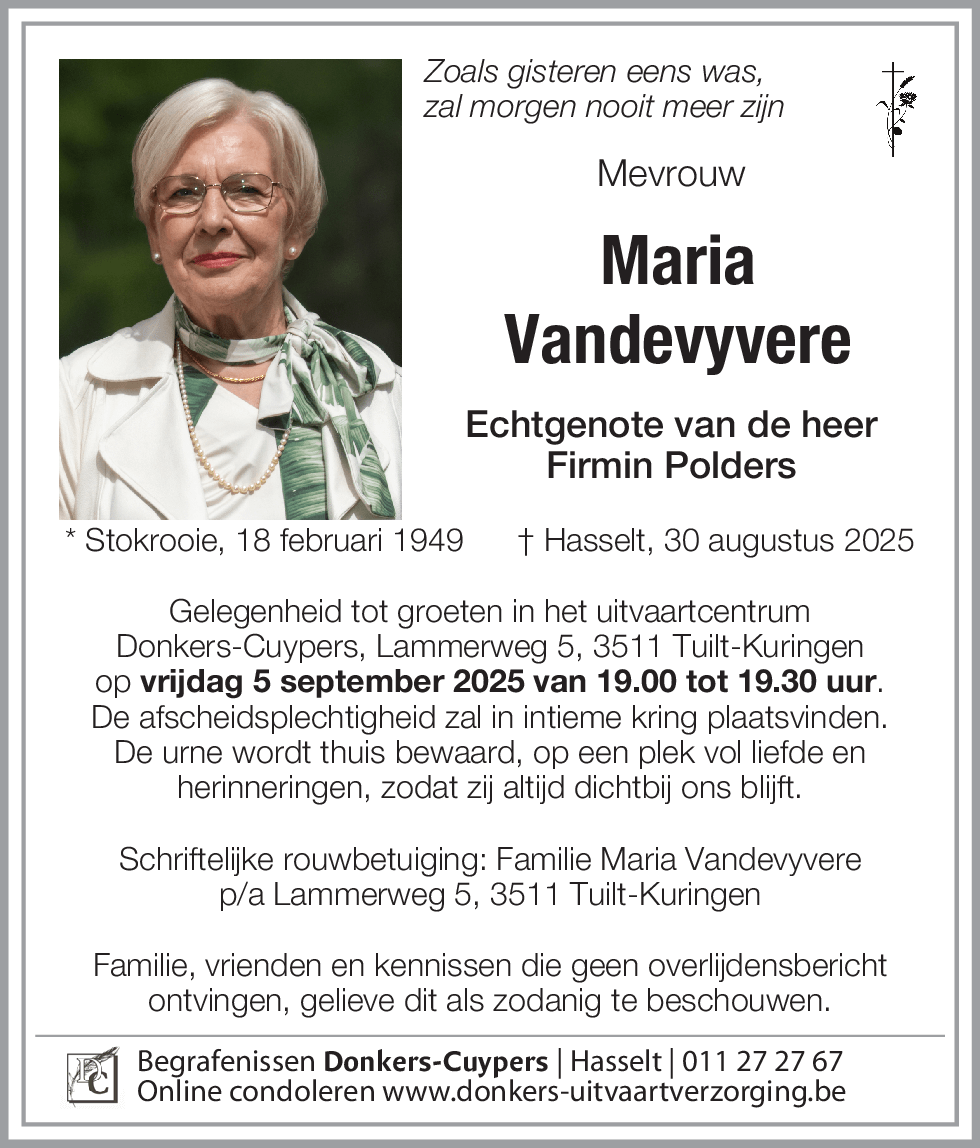 Maria Vandevyvere