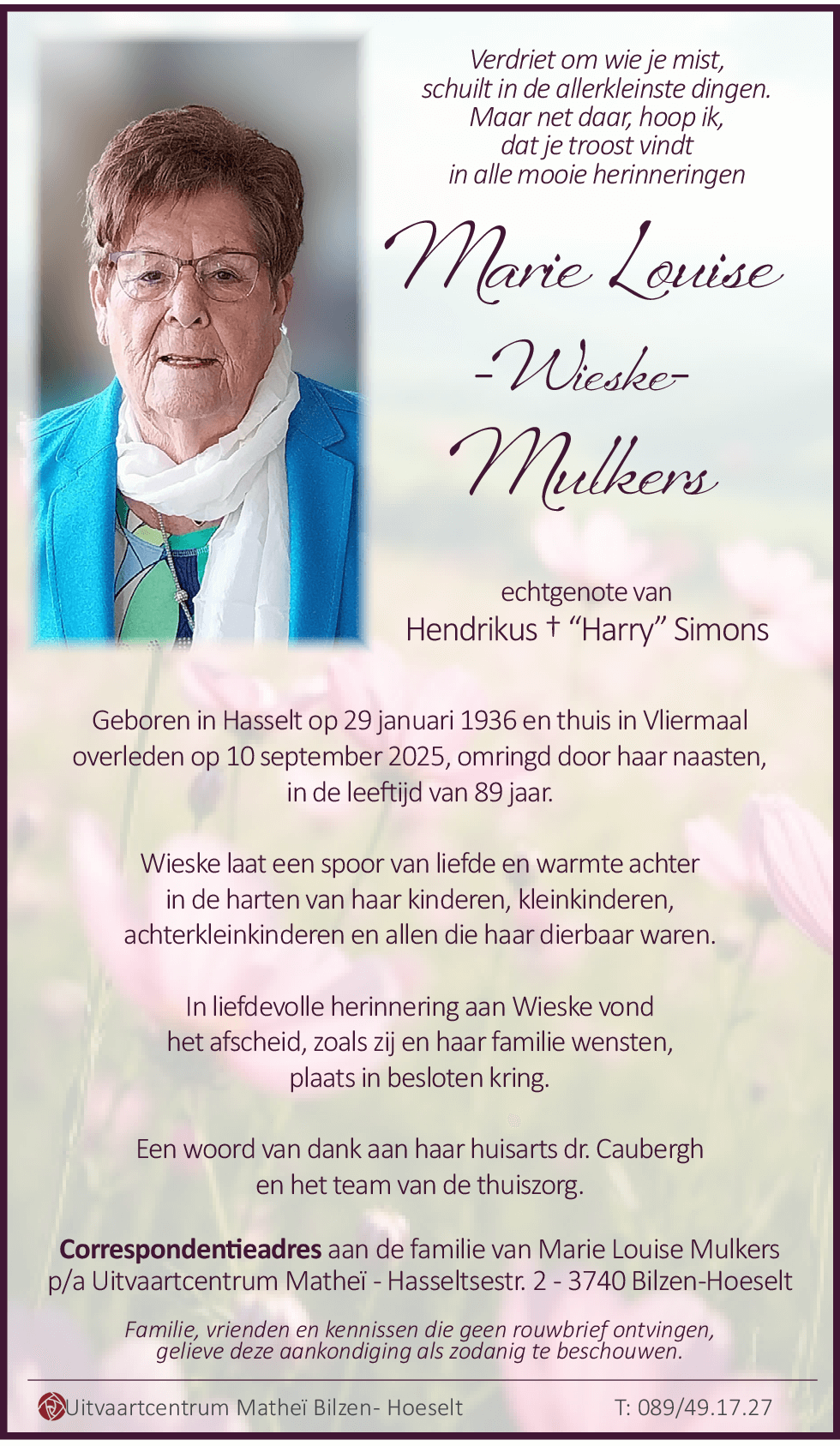 Marie Louise Mulkers