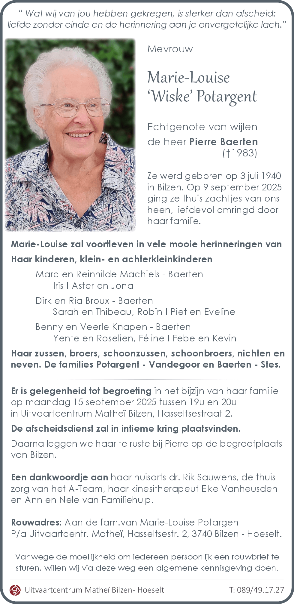 Marie-Louise Potargent