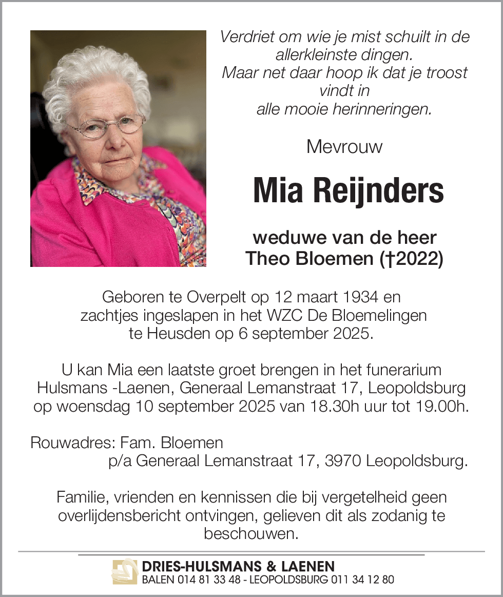 Reijnders Mia