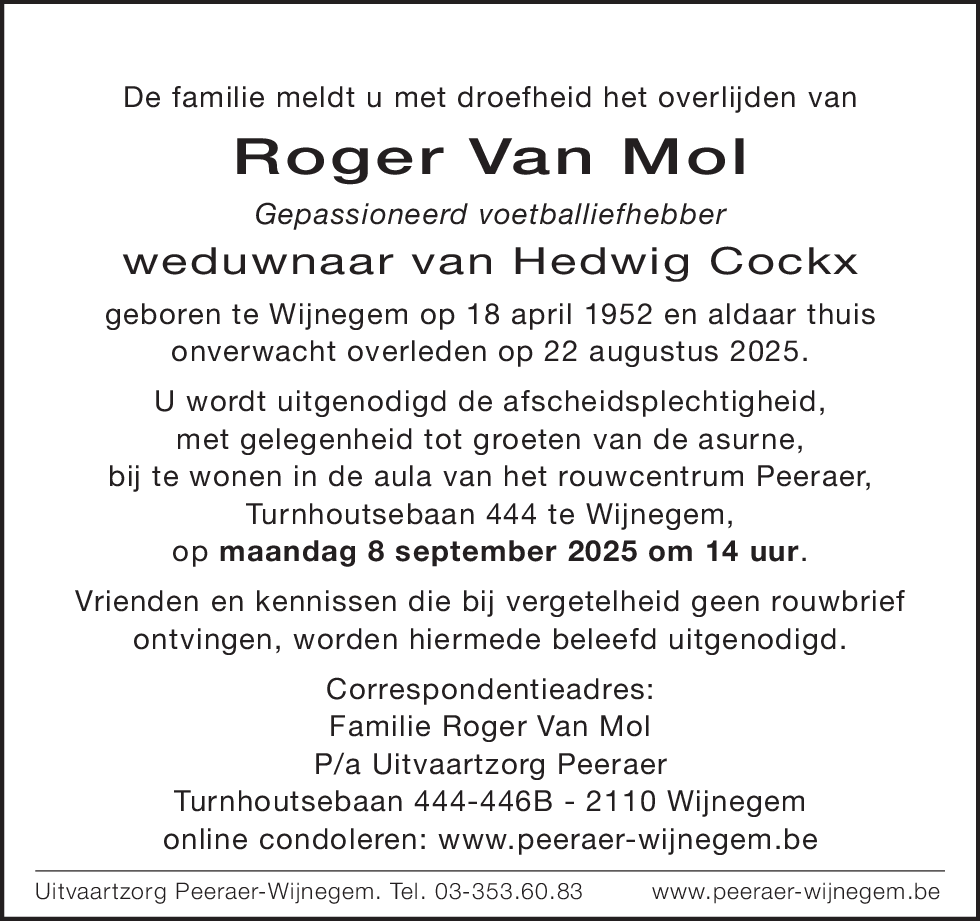 Roger Van Mol