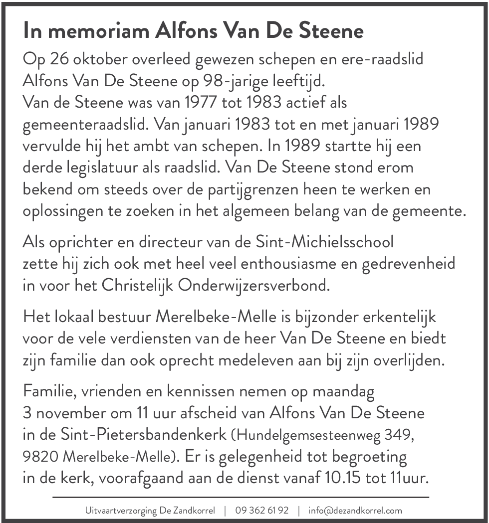 Alfons Van De Steene