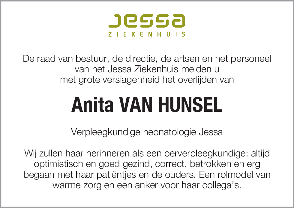 Anita Van Hunsel