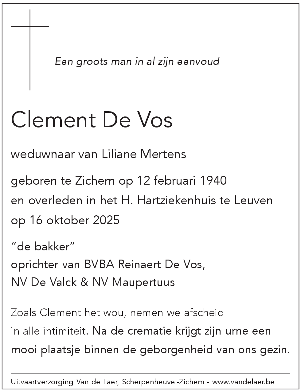 Clement De Vos