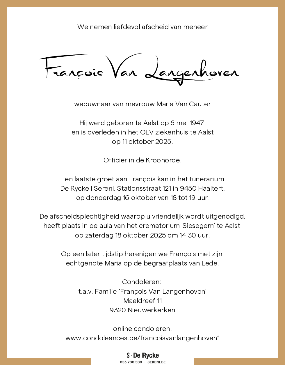 François Van Langenhoven