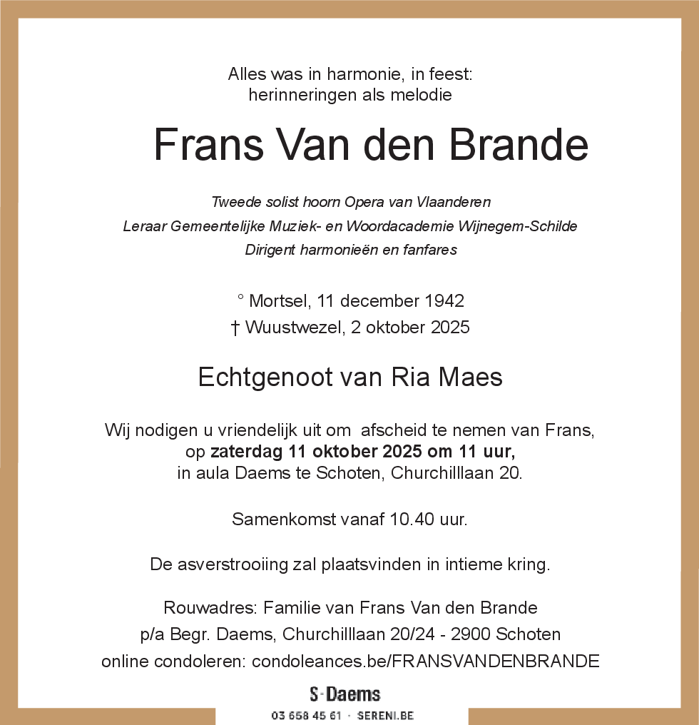 Frans Van den Brande