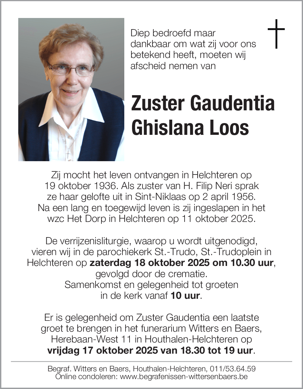 Gaudentia Ghislana Loos