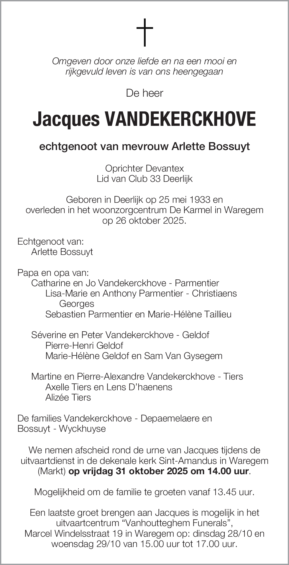 Jacques Vandekerckhove