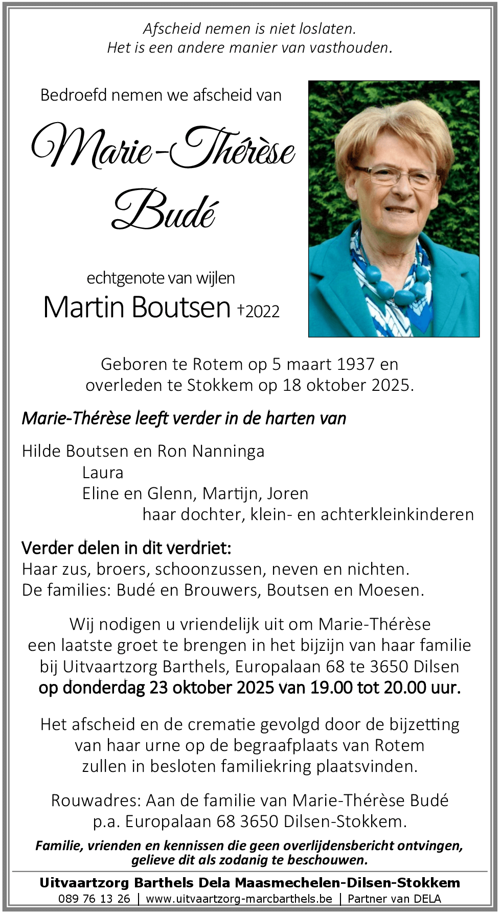 Marie-Thérèse Budé