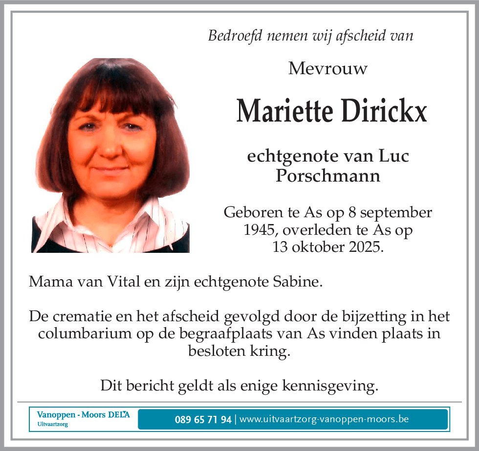 Mariette Dirickx
