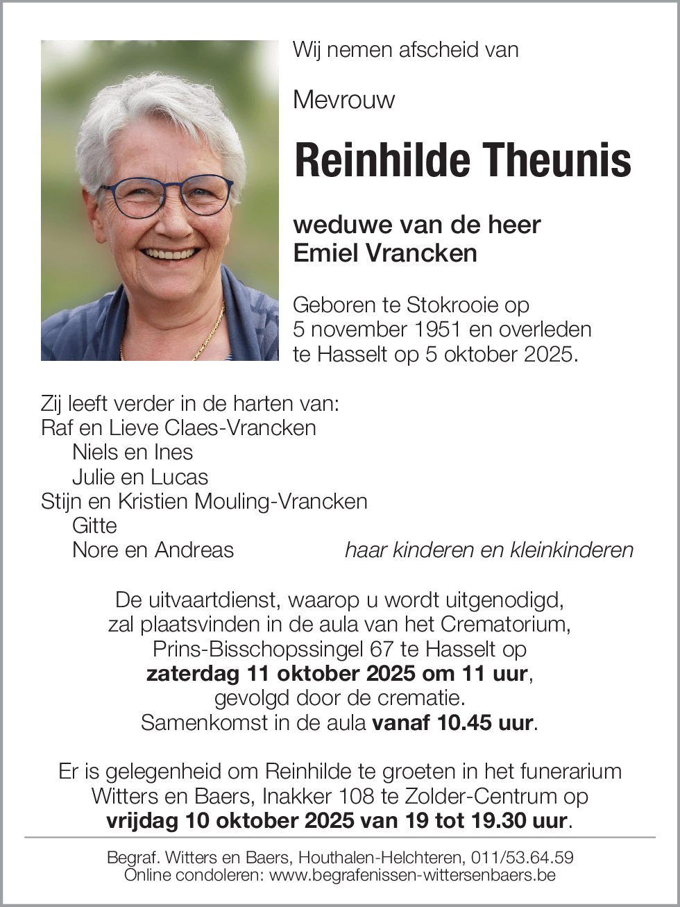Reinhilde Theunis
