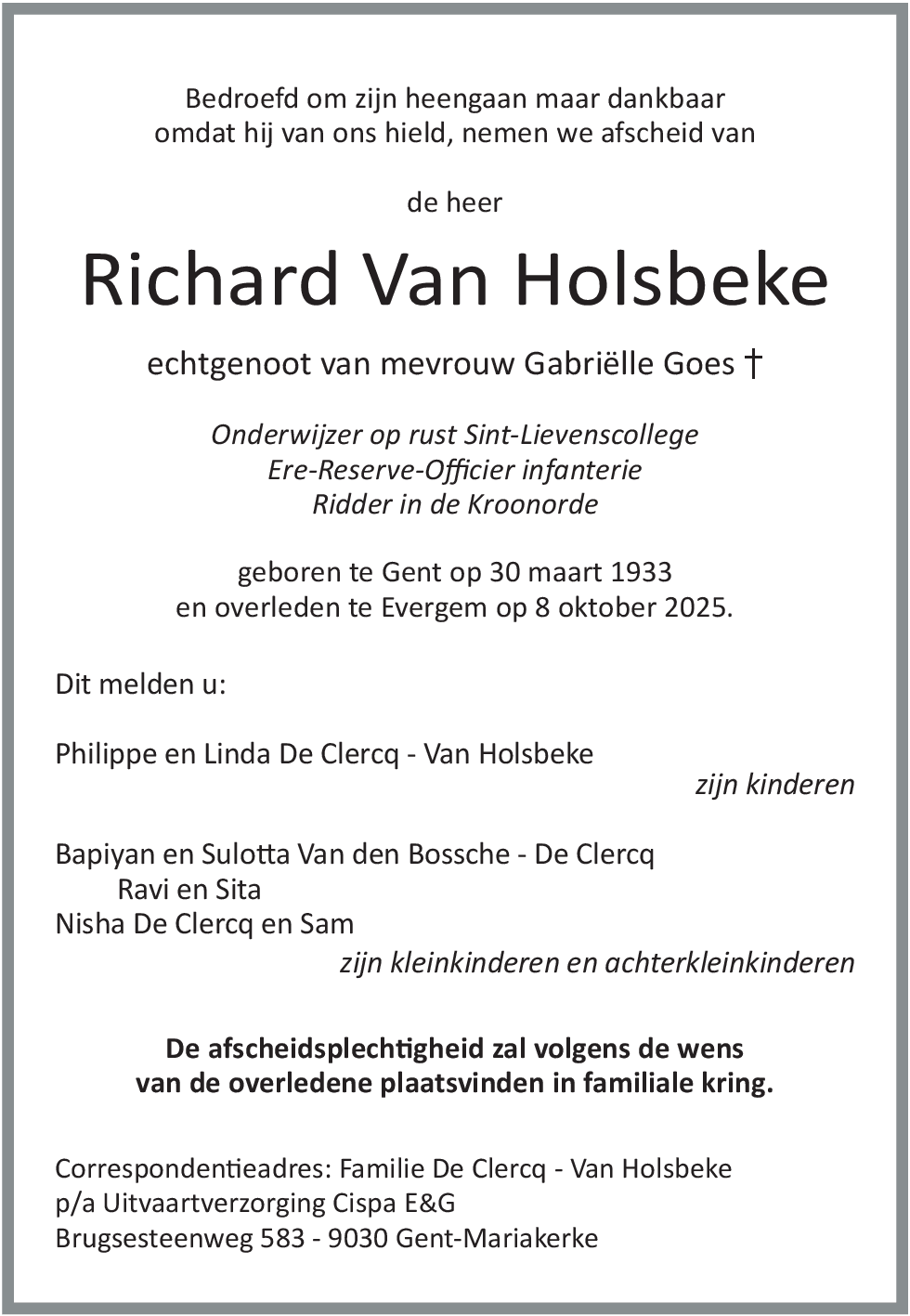 Richard Van Holsbeke