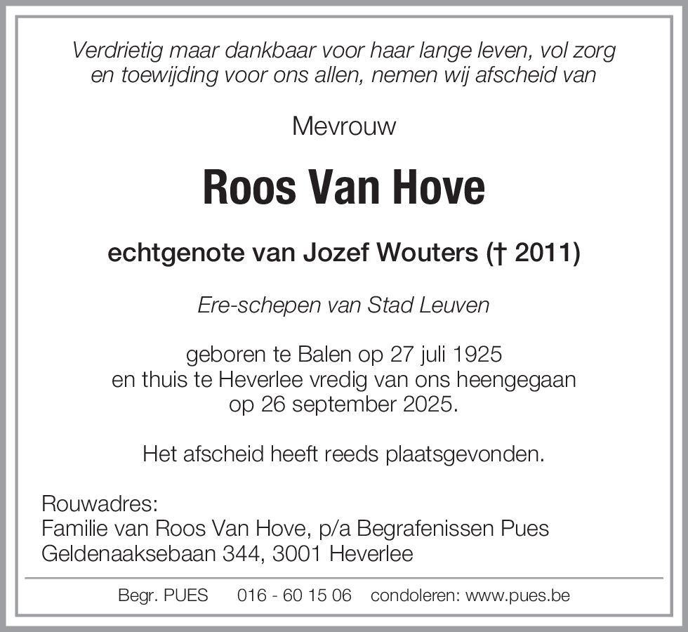 Roos Van Hove
