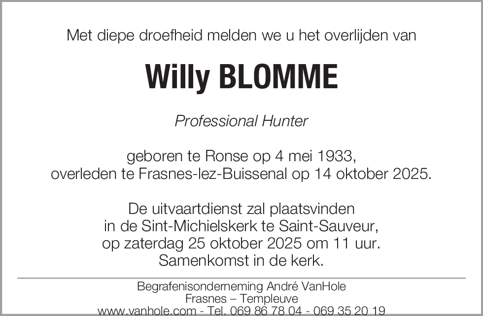 Willy BLOMME