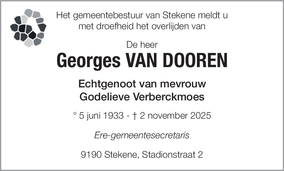 GEORGES VAN DOOREN