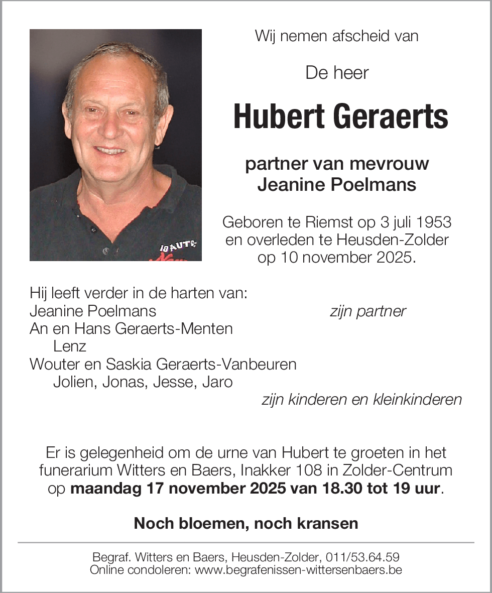 Hubert Geraerts