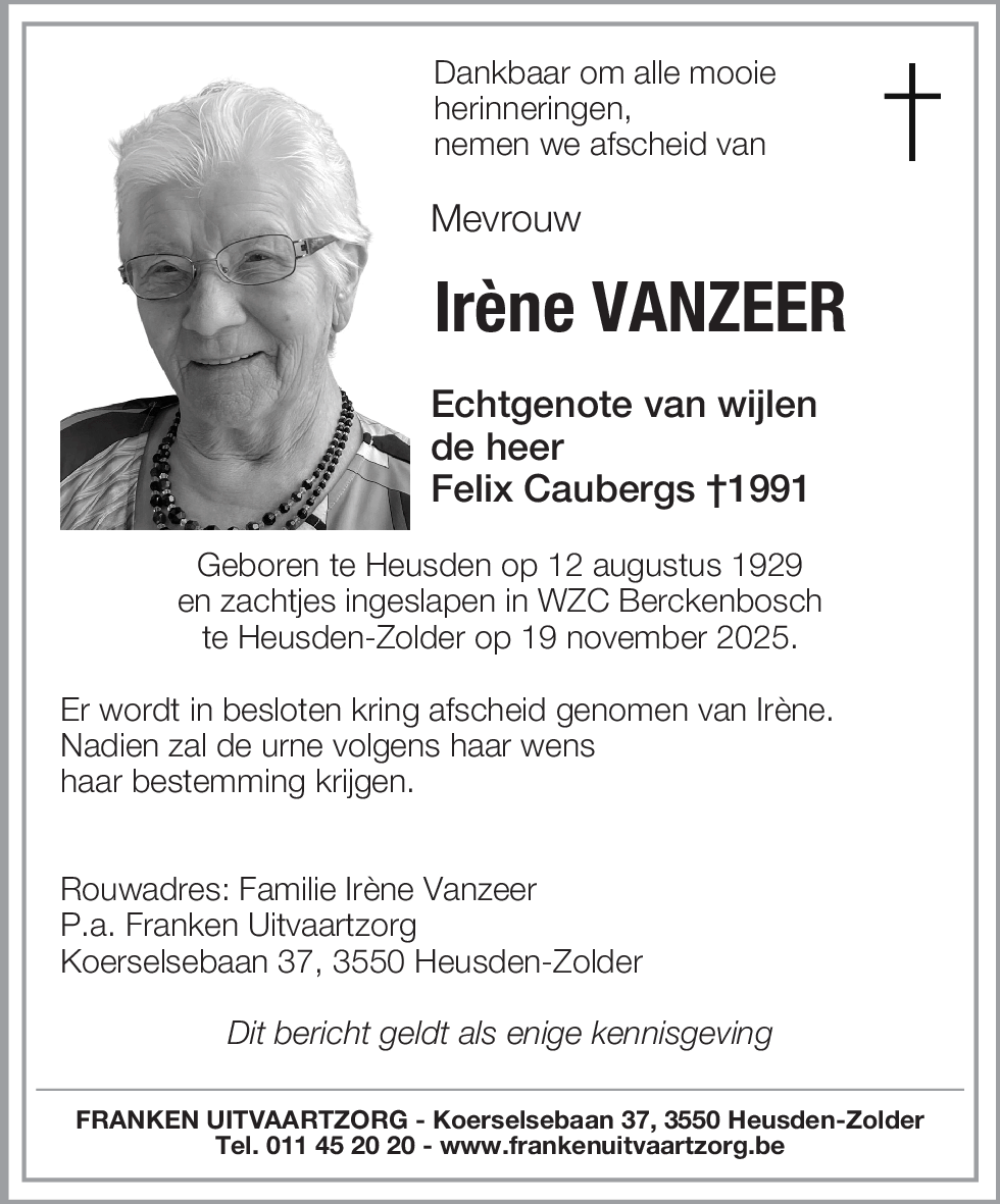 Irène Vanzeer