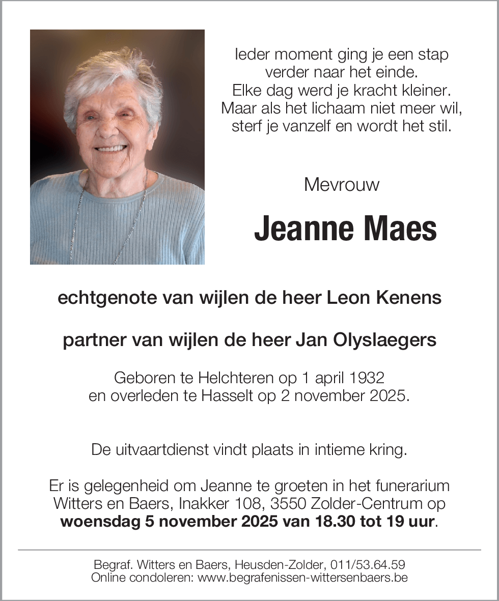 Jeanne Maes