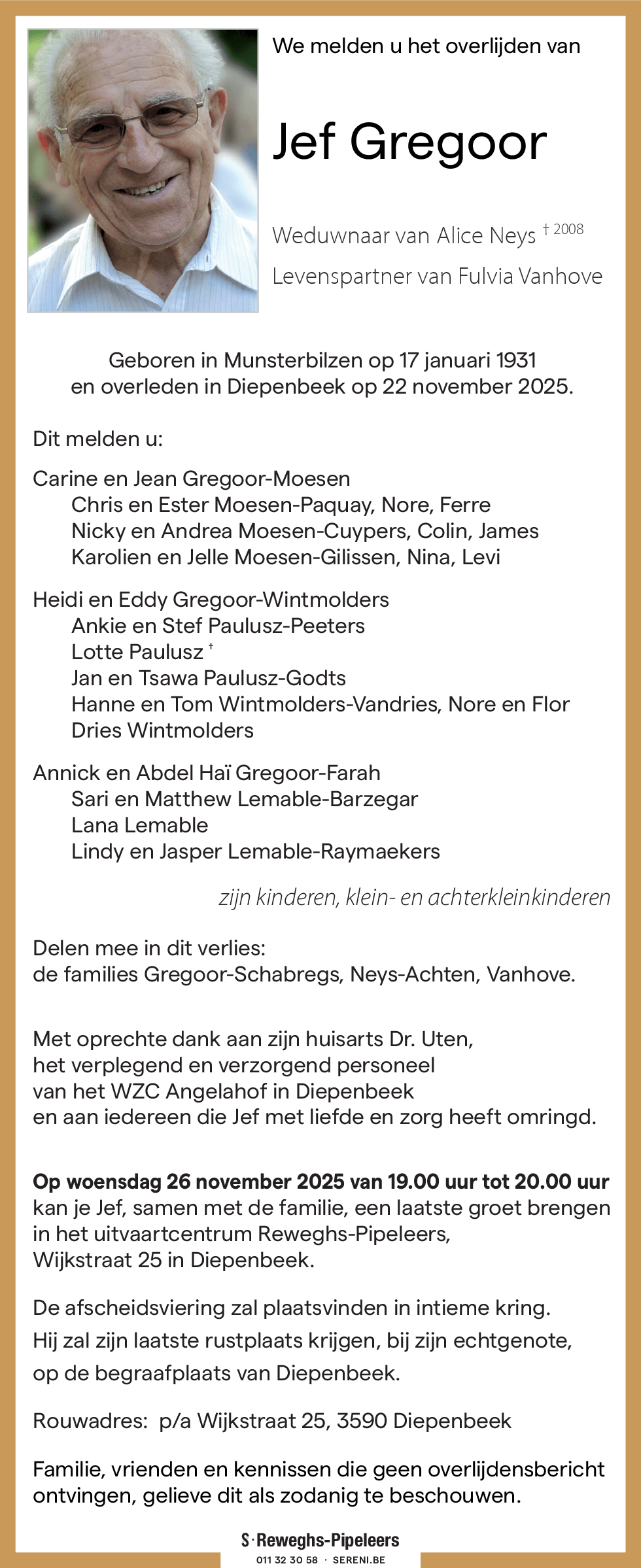 Joseph 'Jef' Gregoor