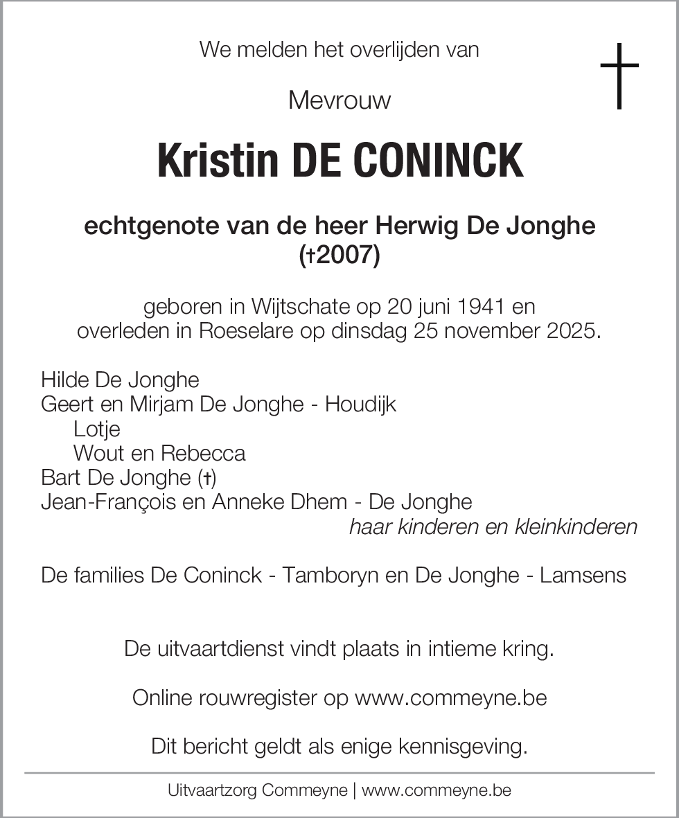 Kristin De Coninck