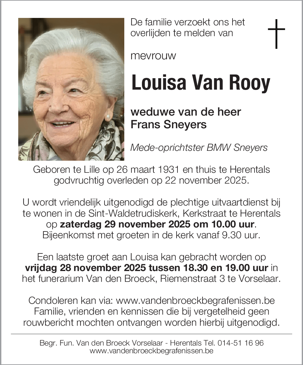 Louisa Van Rooy