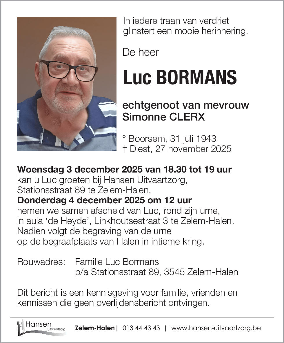Luc BORMANS