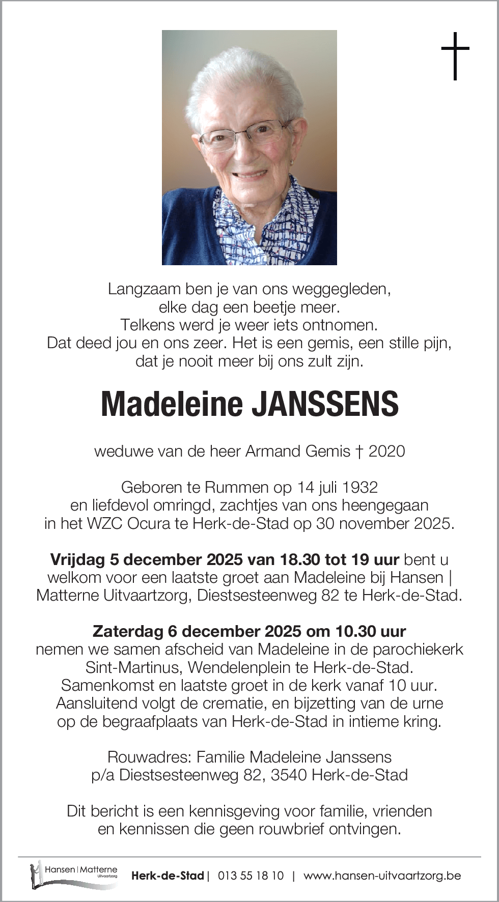 Madeleine JANSSENS