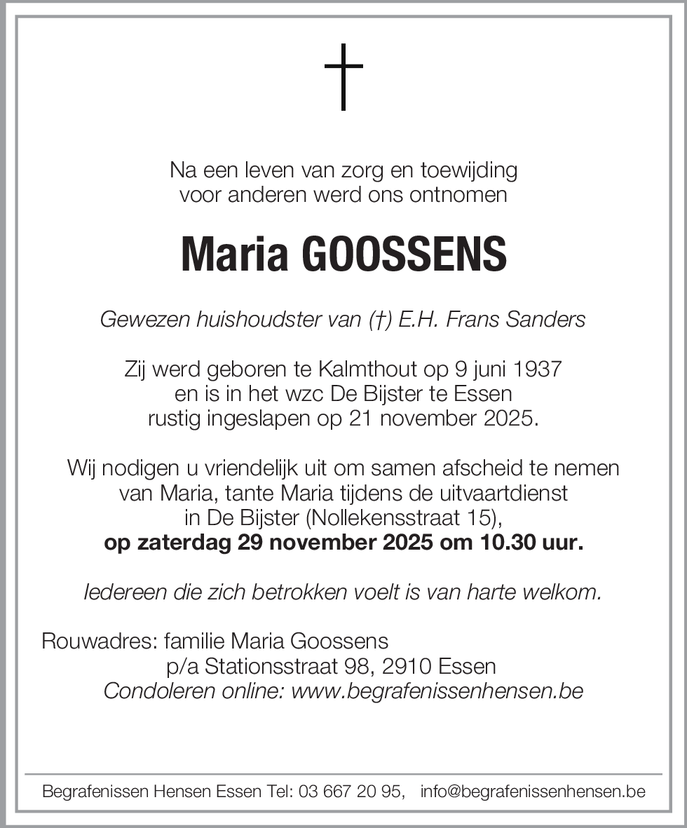 Maria Goossens