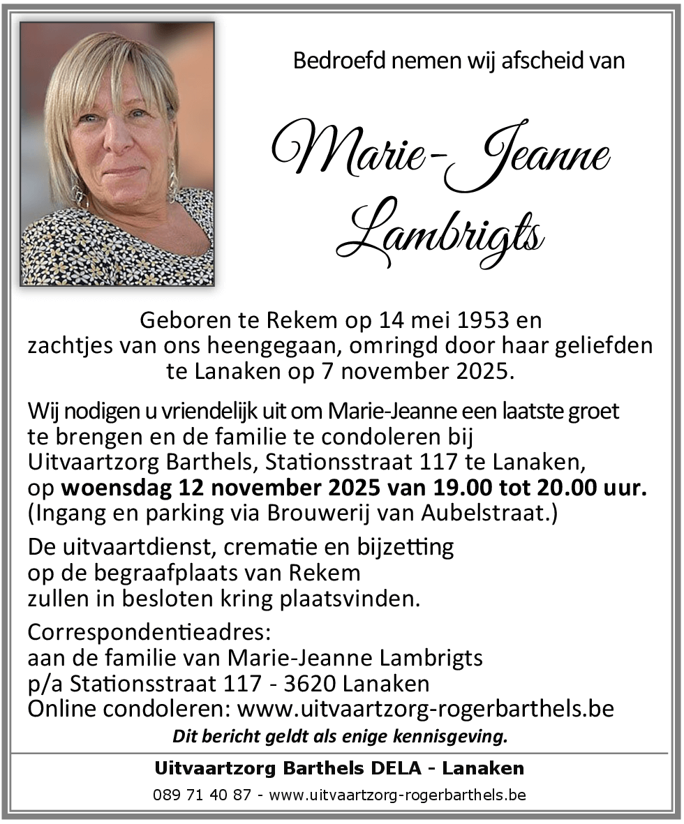 Marie-Jeanne Lambrigts