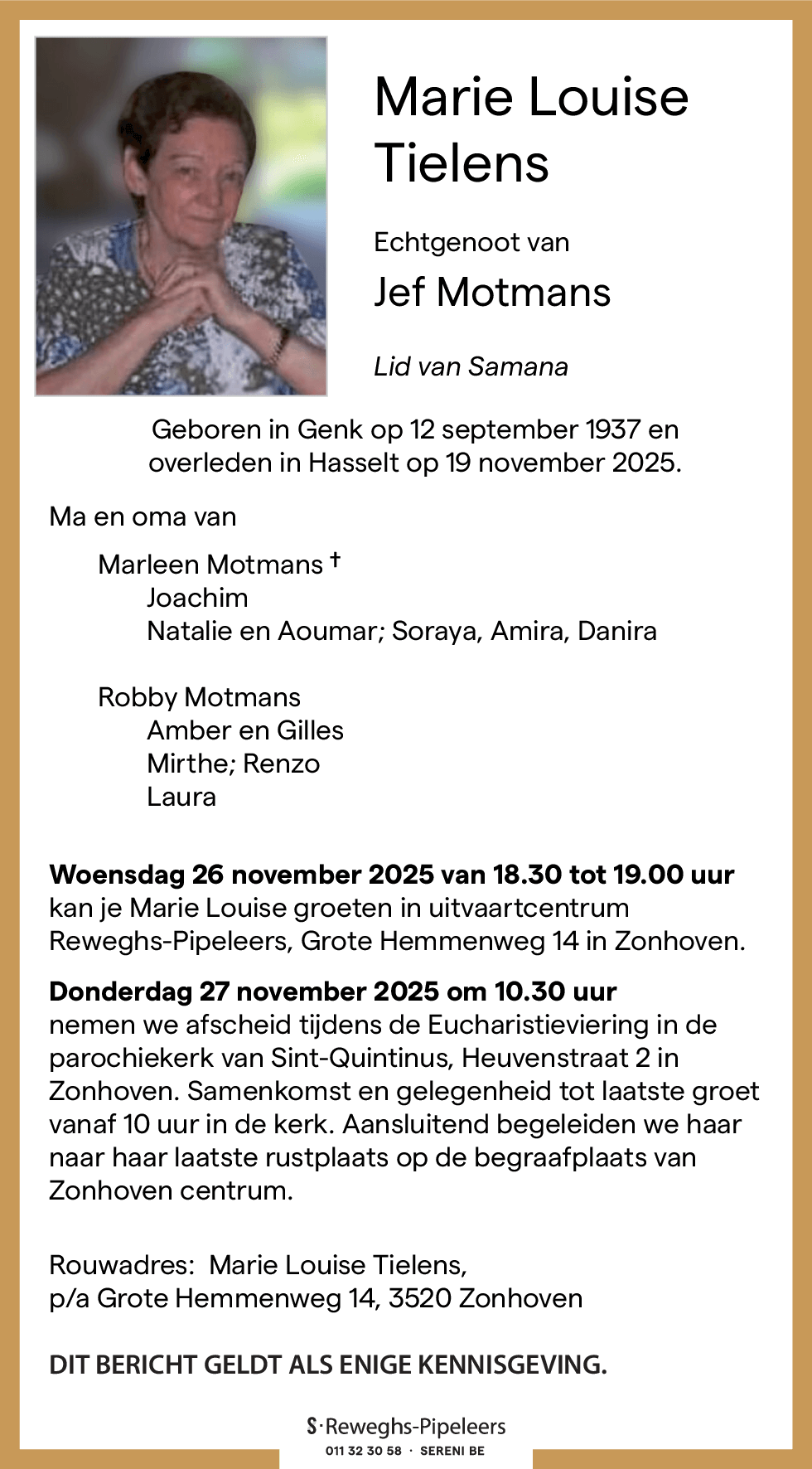 Marie Louise Tielens