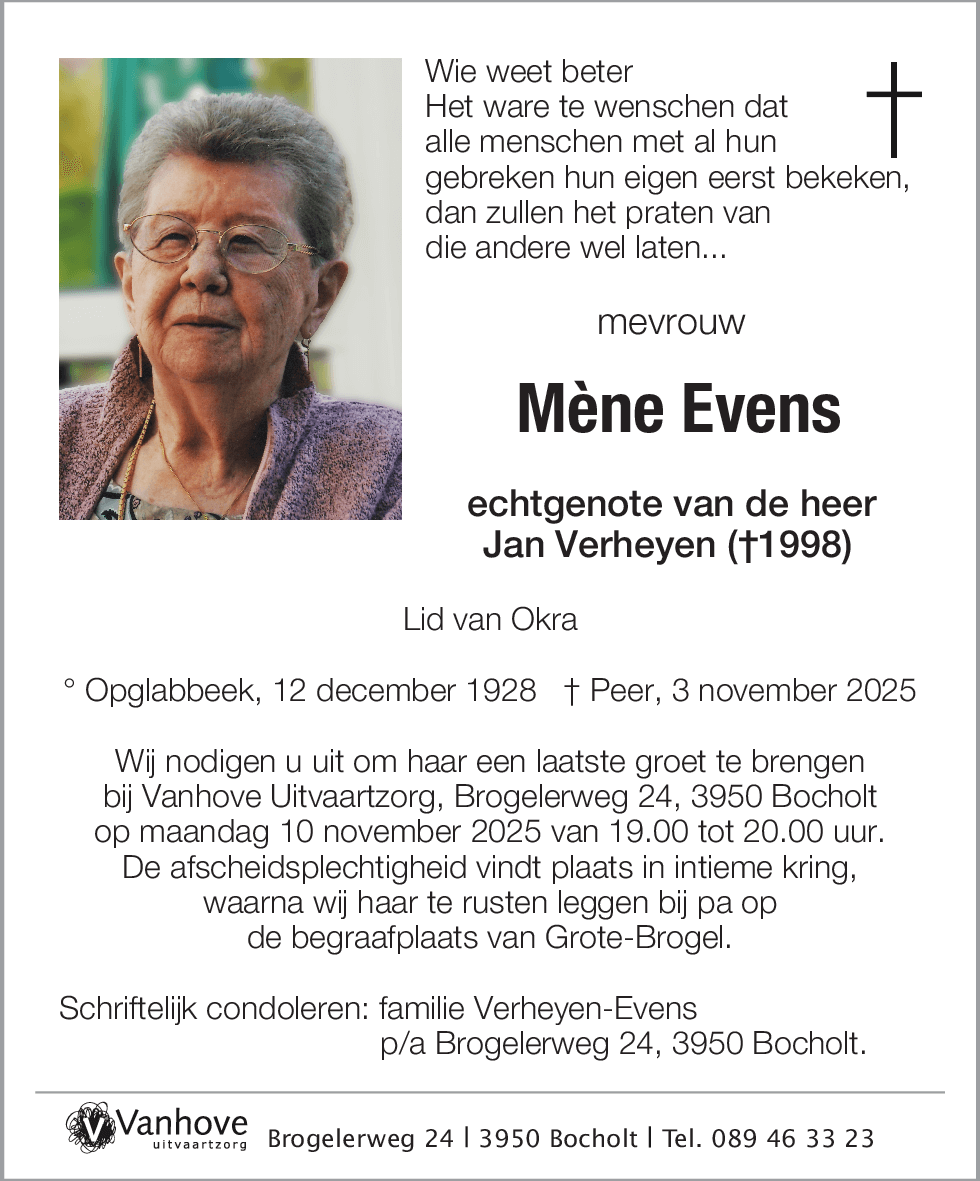 Mène Evens