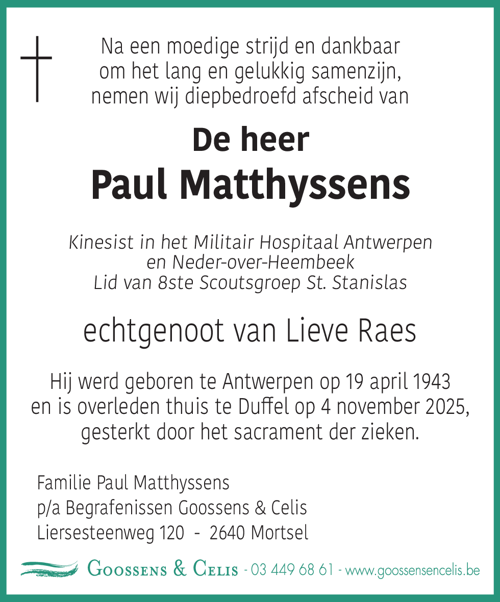 Paul Matthyssens