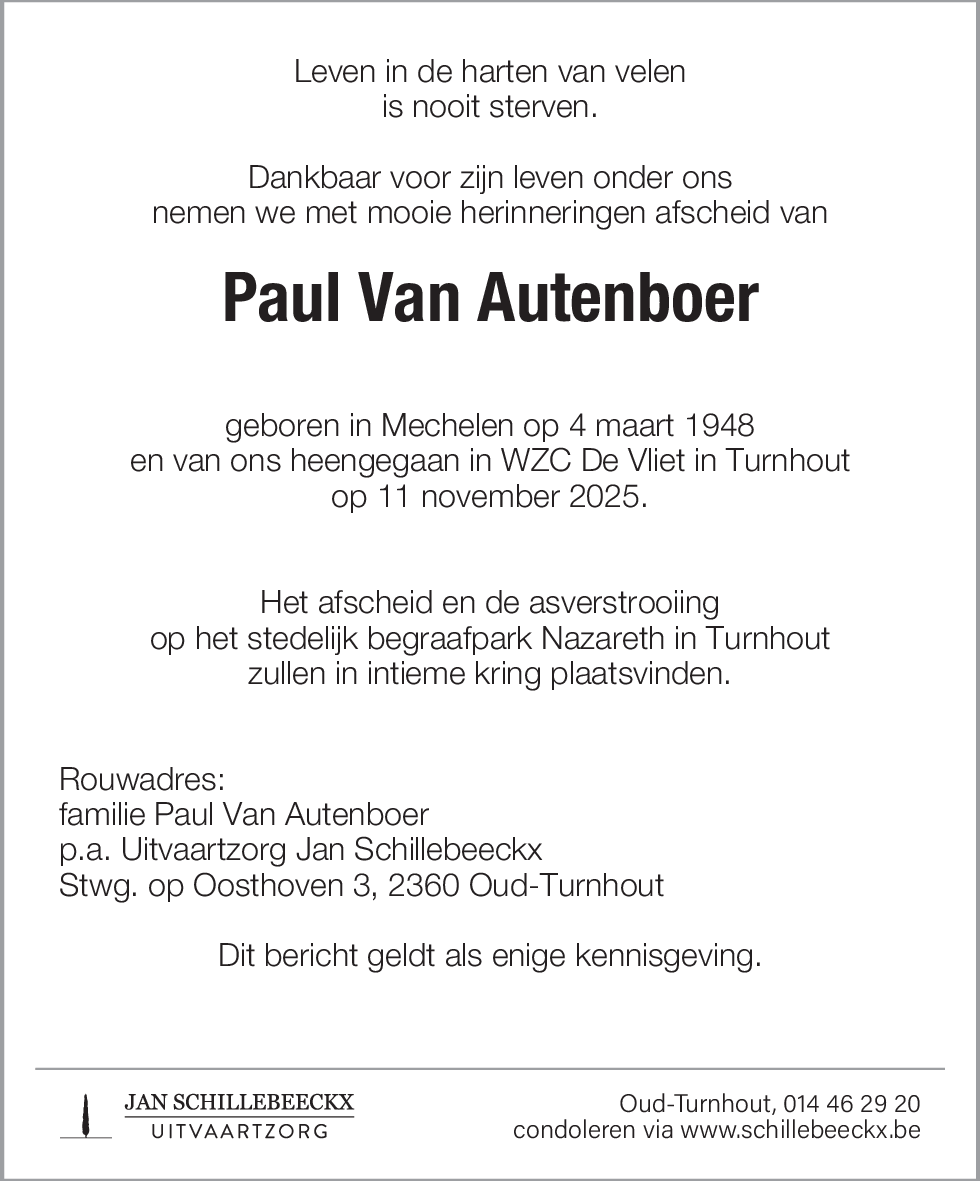 Paul Van Autenboer