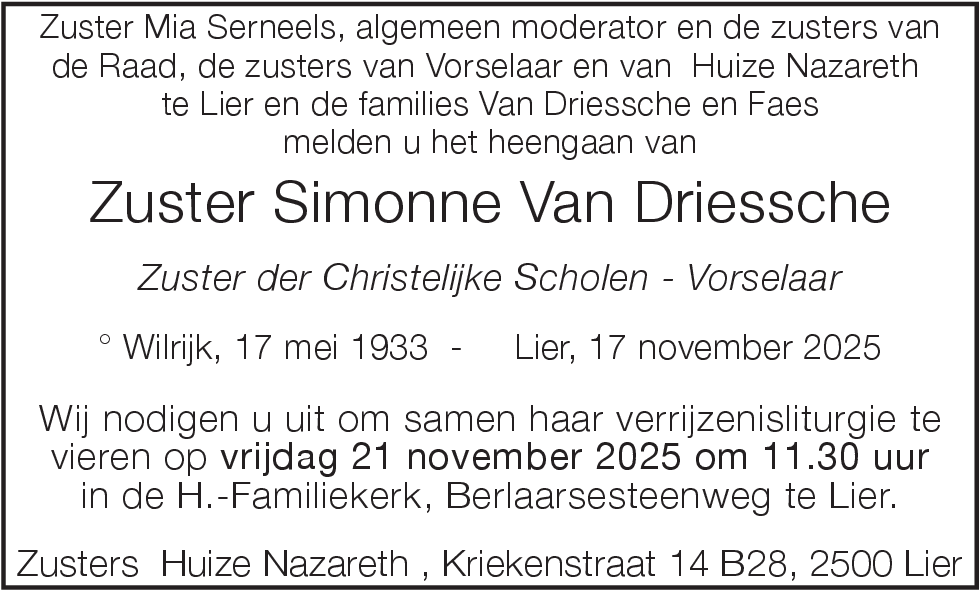 Simonne Van Driessche