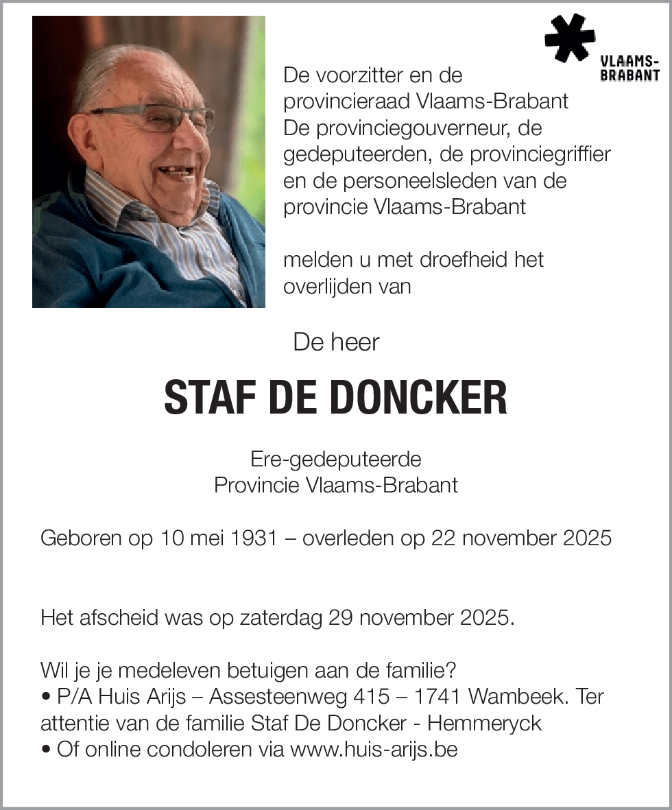 Staf De Doncker