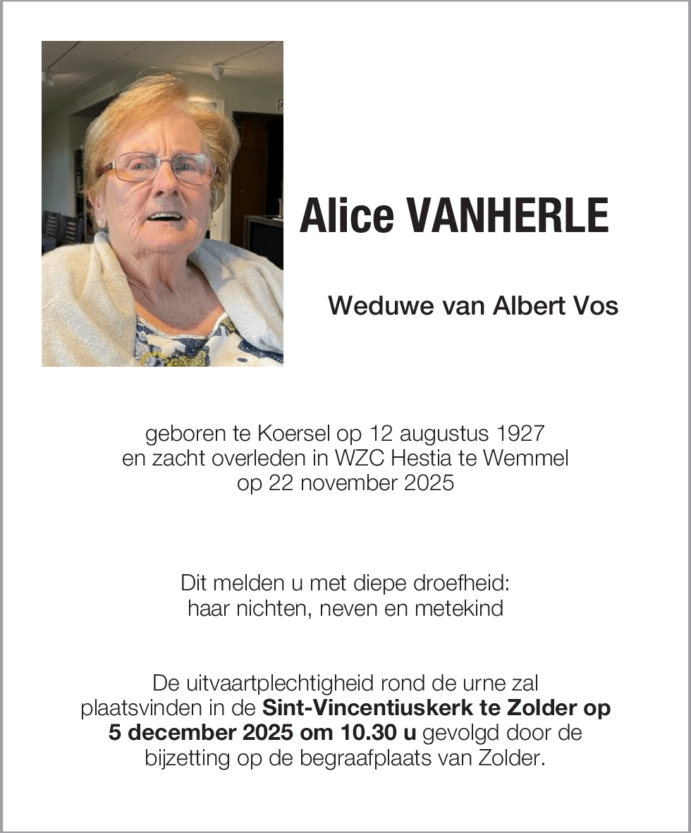 Alice Vanherle