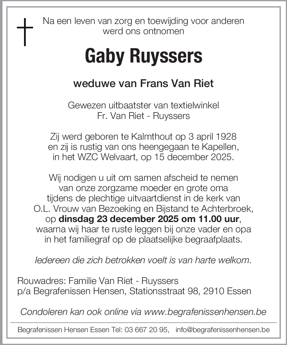 Gaby Ruyssers