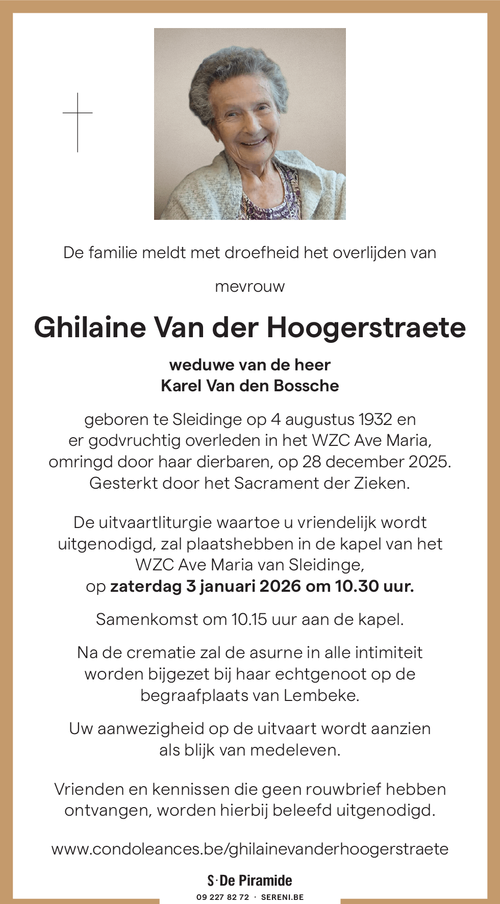 Ghilaine Van der Hoogerstraete